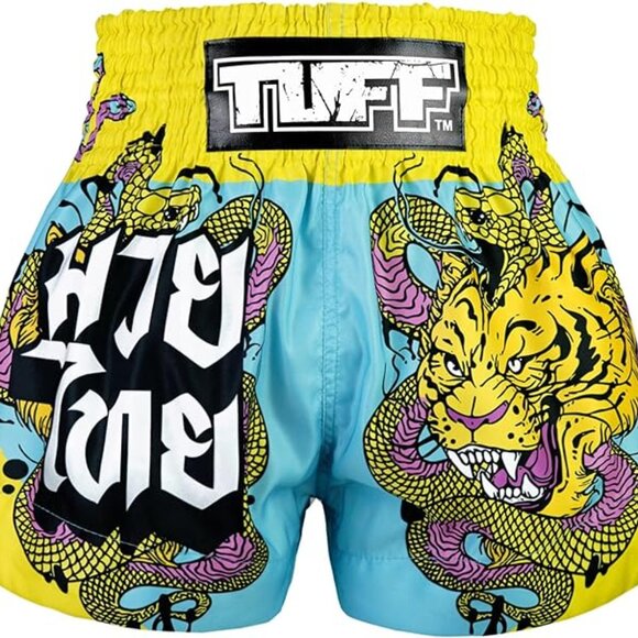 Small Tuff Sport Muay Thai Shorts Boxing Shorts Traditional Styles Workout Short - Picture 1 of 7